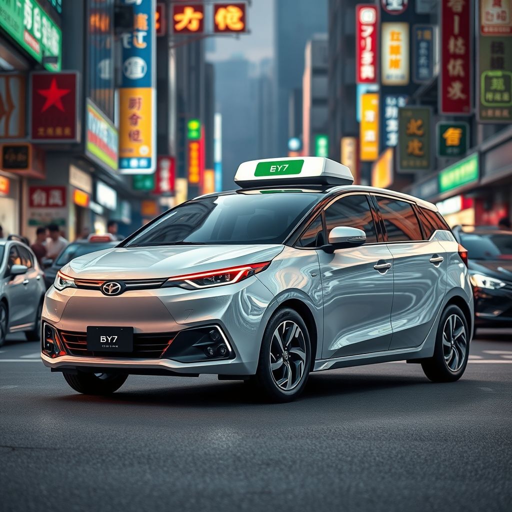 BYD e7 รถใหม่ไฟฟ้า ราคาถูก ตีตลาดแท็กซี่จีน